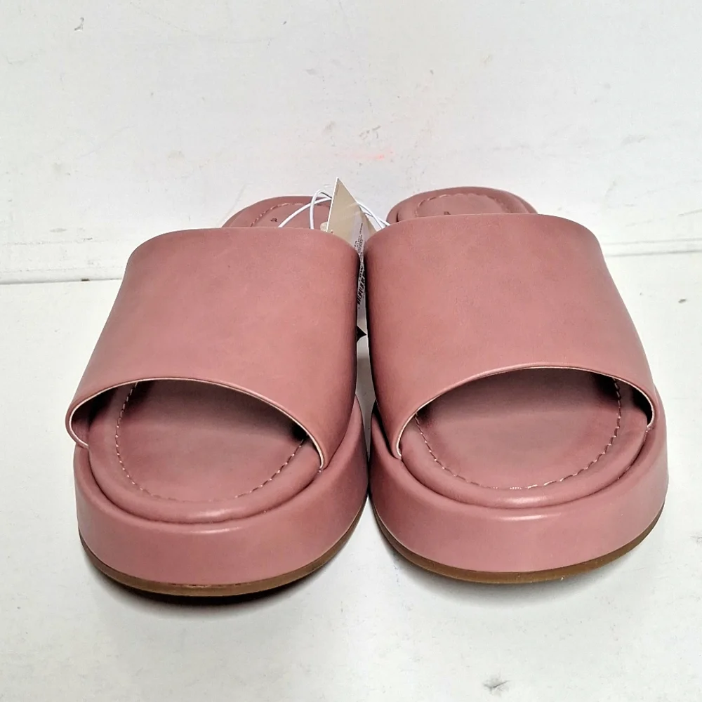 a new day Pink Platform Slide Sandals